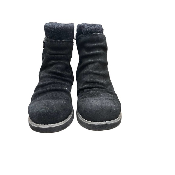 BareTraps Larkspur Black Suede Water Resistant Side-Zip Ankle Boots - Size 6 - Picture 8 of 16